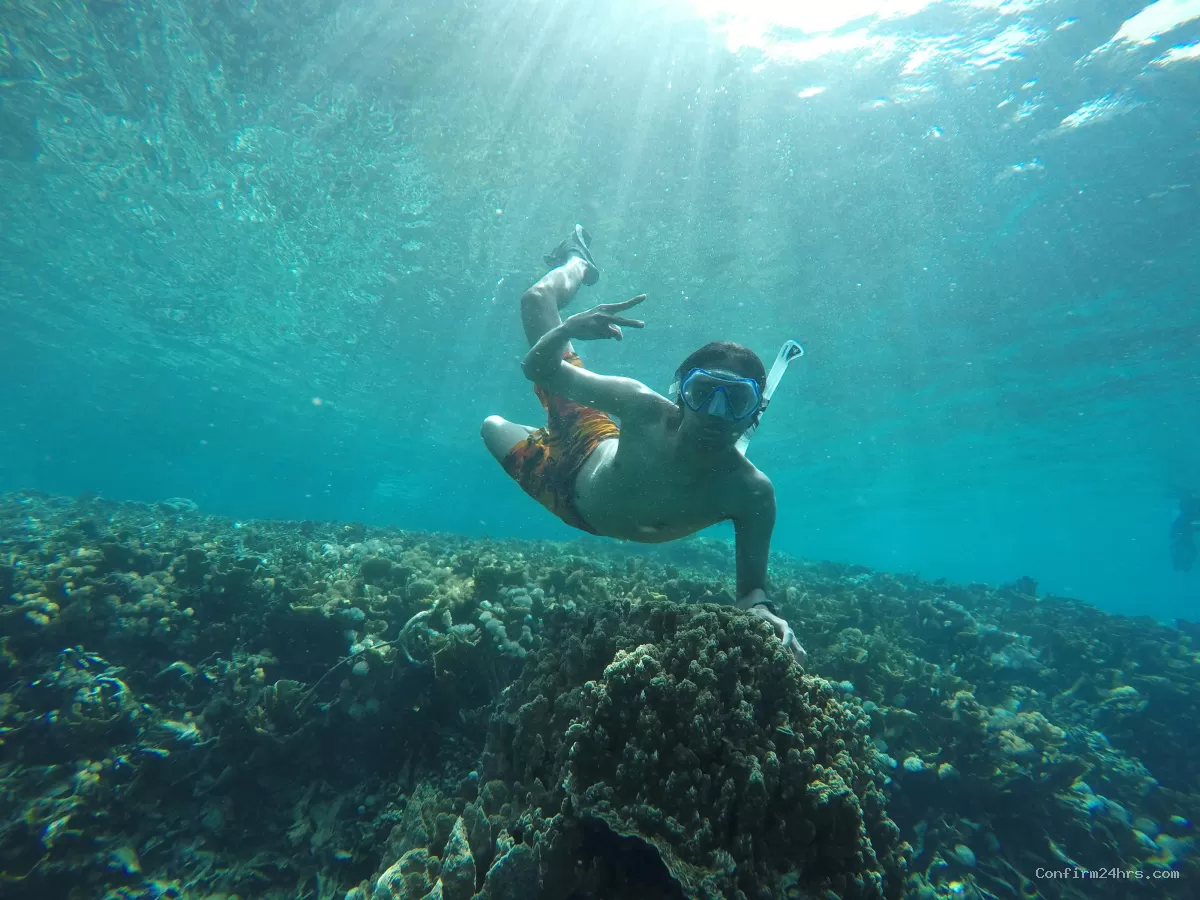 Snorkeling at North Bay Island