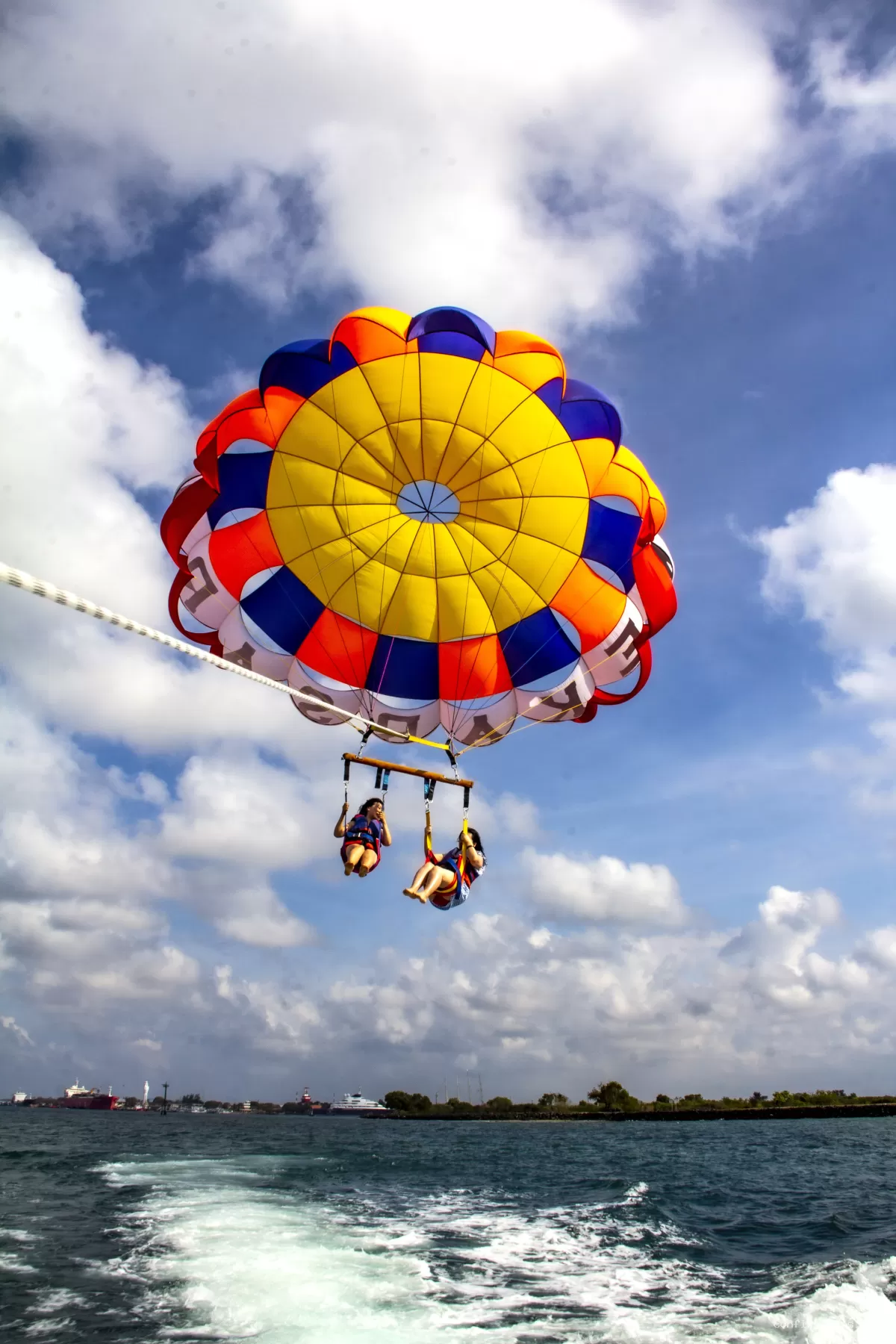 Parasailing at corbyn's cove beach